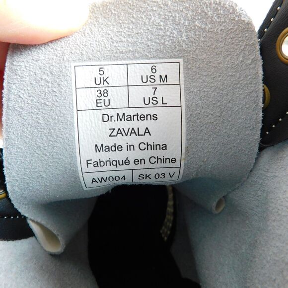 Dr. Martens Women's Zavala US7 White Leather Lace Up Ankle Combat Boots AW004 - Picture 4 of 15